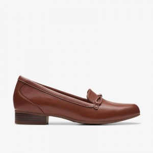 Clarks Juliet Shine Tan Leather | CLKS-85435