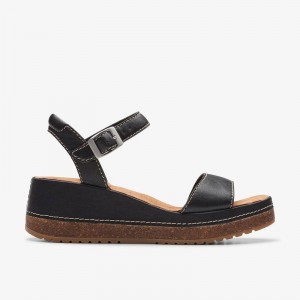 Clarks Kassanda Lily Black Leather | CLKS-84909