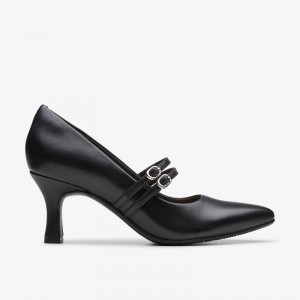 Clarks Kataleyna Joy Black Leather | CLKS-85198