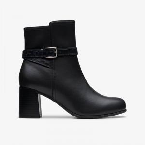 Clarks Keirsta Haley Black Leather | CLKS-85580