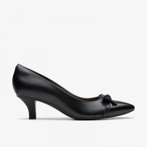 Clarks Kepley Holly Black Leather | CLKS-85186