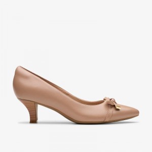 Clarks Kepley Holly Warm Beige Leather | CLKS-85187
