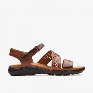 Clarks Kitly Way Tan Leather | CLKS-84942