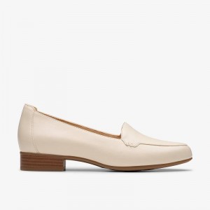Clarks Krystine Lily Cream Leather | CLKS-85426