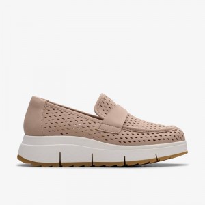 Clarks Loriini Edge Sand Nubuck | CLKS-84811