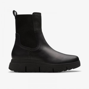 Clarks Loriini Gem Black Leather | CLKS-85489