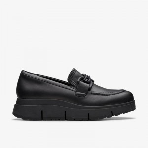 Clarks Loriini Izzy Black Leather | CLKS-85405
