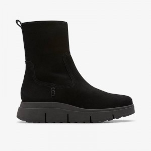 Clarks Loriini May Black Suede | CLKS-85581