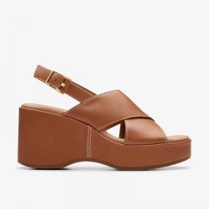 Clarks Manon Wish Tan Leather | CLKS-84973