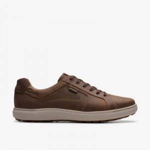 Clarks Mapstone Lace Beeswax Leather | CLKS-84246