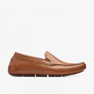 Clarks Markman Plain Tan Leather | CLKS-84356