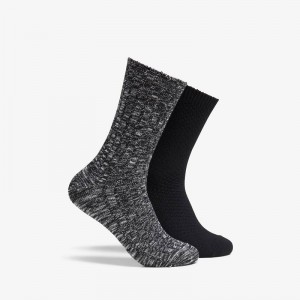 Clarks Marled Crew Sock Black | CLKS-84171