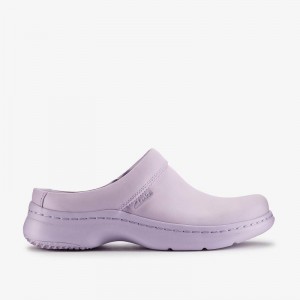 Clarks Martine Rose Womens Clog 2 Lilac Textile | CLKS-84758
