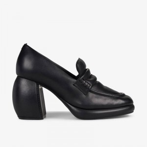 Clarks Martine Rose Womens Loafer 1 Black Leather | CLKS-85274