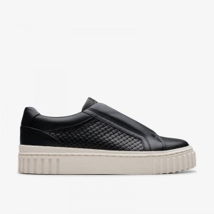 Clarks Mayhill Bay Black Leather | CLKS-85177