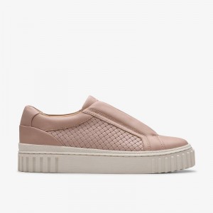 Clarks Mayhill Bay Light Pink Leather | CLKS-85179