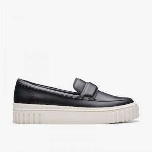 Clarks Mayhill Cove Black Leather | CLKS-84839