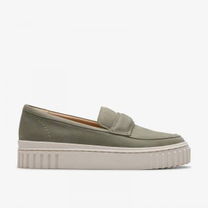 Clarks Mayhill Cove Light Green Nubuck | CLKS-85323