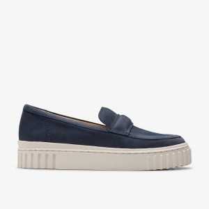 Clarks Mayhill Cove Navy Nubuck | CLKS-85324