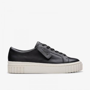 Clarks Mayhill Walk Black Leather | CLKS-85151