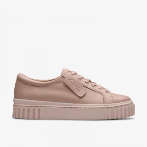Clarks Mayhill Walk Light Pink Leather | CLKS-85337