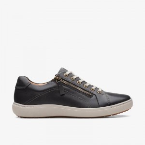 Clarks Nalle Lace Black Leather | CLKS-85176