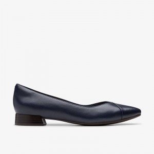 Clarks Natalyn Wish Navy Leather | CLKS-84814