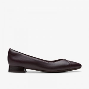 Clarks Natalyn Wish Plum Leather | CLKS-84817