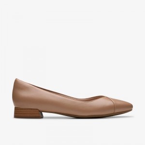 Clarks Natalyn Wish Warm Beige Leather | CLKS-85004