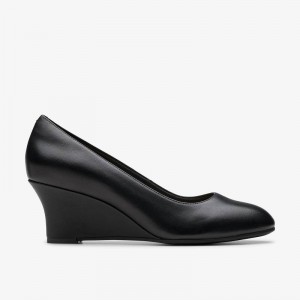 Clarks Olivette Pearl Black Leather | CLKS-84720