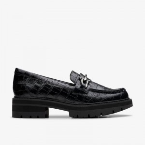 Clarks Orianna Bit Black Crocodile | CLKS-85392