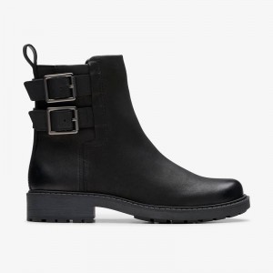 Clarks Orinoco2 Bay Black Leather | CLKS-85490