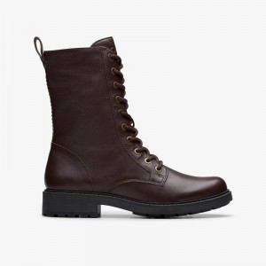 Clarks Orinoco2 Style Dark Brown Leather | CLKS-85454