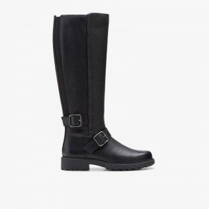 Clarks Orinoco2 Tall Black Leather | CLKS-85479