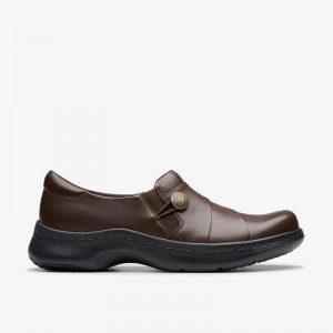 Clarks Pro Lux Dark Brown Leather | CLKS-84883