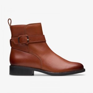 Clarks Renewal Style British Tan Leather | CLKS-85475