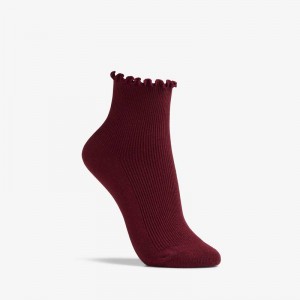 Clarks Rosewelt Crew Sock Wine | CLKS-84664