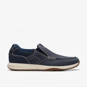 Clarks Sailview Step Navy Nubuck | CLKS-84280