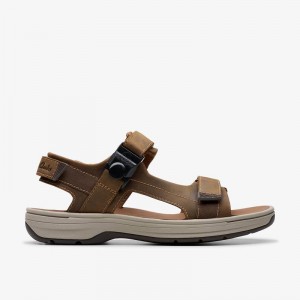 Clarks Saltway Trail Light Tan Leather | CLKS-84218