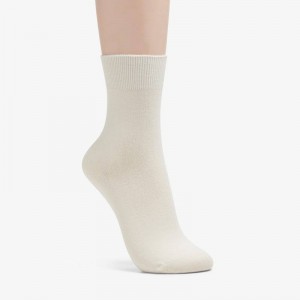 Clarks Solid Dress Crew Ivory | CLKS-84631