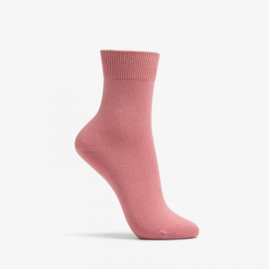Clarks Solid Dress Crew Sock Salmon | CLKS-84632