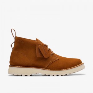 Clarks Solsbury Desert Boot Tan Suede | CLKS-84564