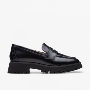 Clarks Stayso Edge Black Leather | CLKS-85383