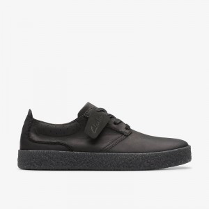 Clarks Streethill Lace Black Leather | CLKS-84238