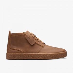 Clarks Streethill Mid Dark Tan Leather | CLKS-84567