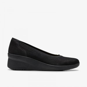 Clarks Suttyn Kaylie Black Nubuck | CLKS-84734