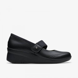 Clarks Suttyn May Black Leather | CLKS-84721