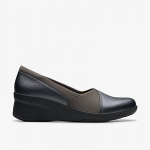 Clarks Suttyn Walk Dark Pewter Metallic | CLKS-84722