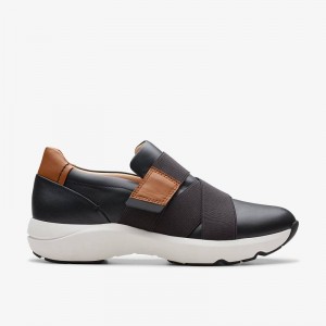 Clarks TIVOLI STRAP Black Leather | CLKS-84799