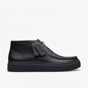 Clarks Torhill Hi Black Leather | CLKS-84625